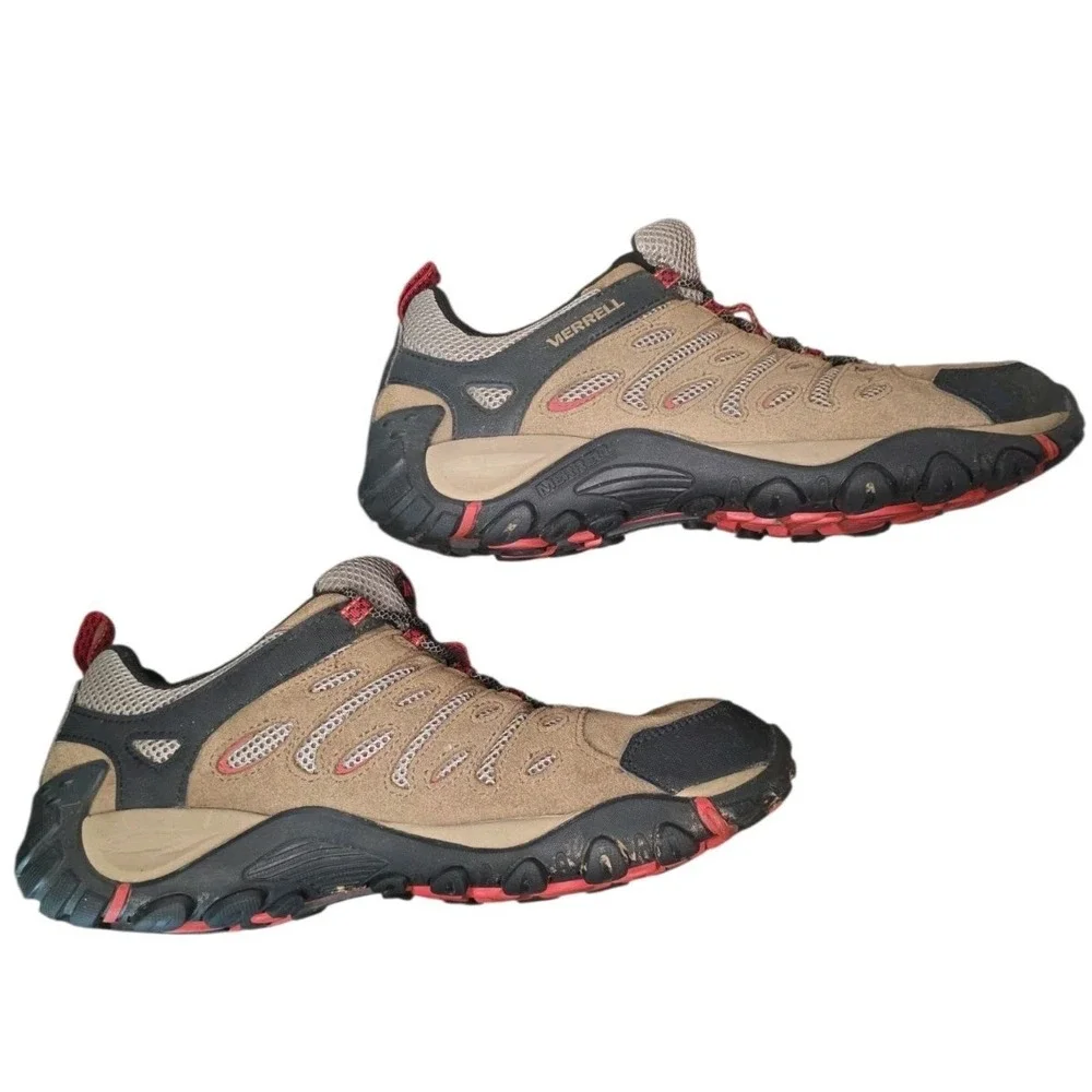Merrell Crosslander 2 Hiking Shoes Mens 11.5 Brown Suede Trail Outdoor Lace Up